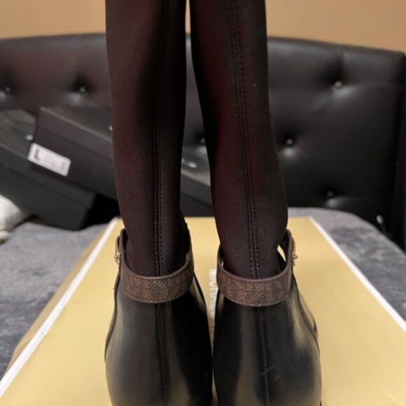 Michael Kors Finley Leather Riding Knee-High Boots - Picture 6 of 8